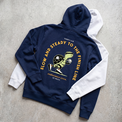 Slow And Steady To The Finish Line Blue - Hoodie