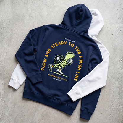 Slow And Steady To The Finish Line Blue - Hoodie