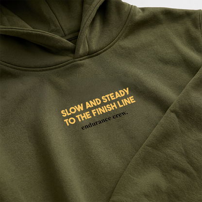 Slow And Steady To The Finish Line Green - Hoodie