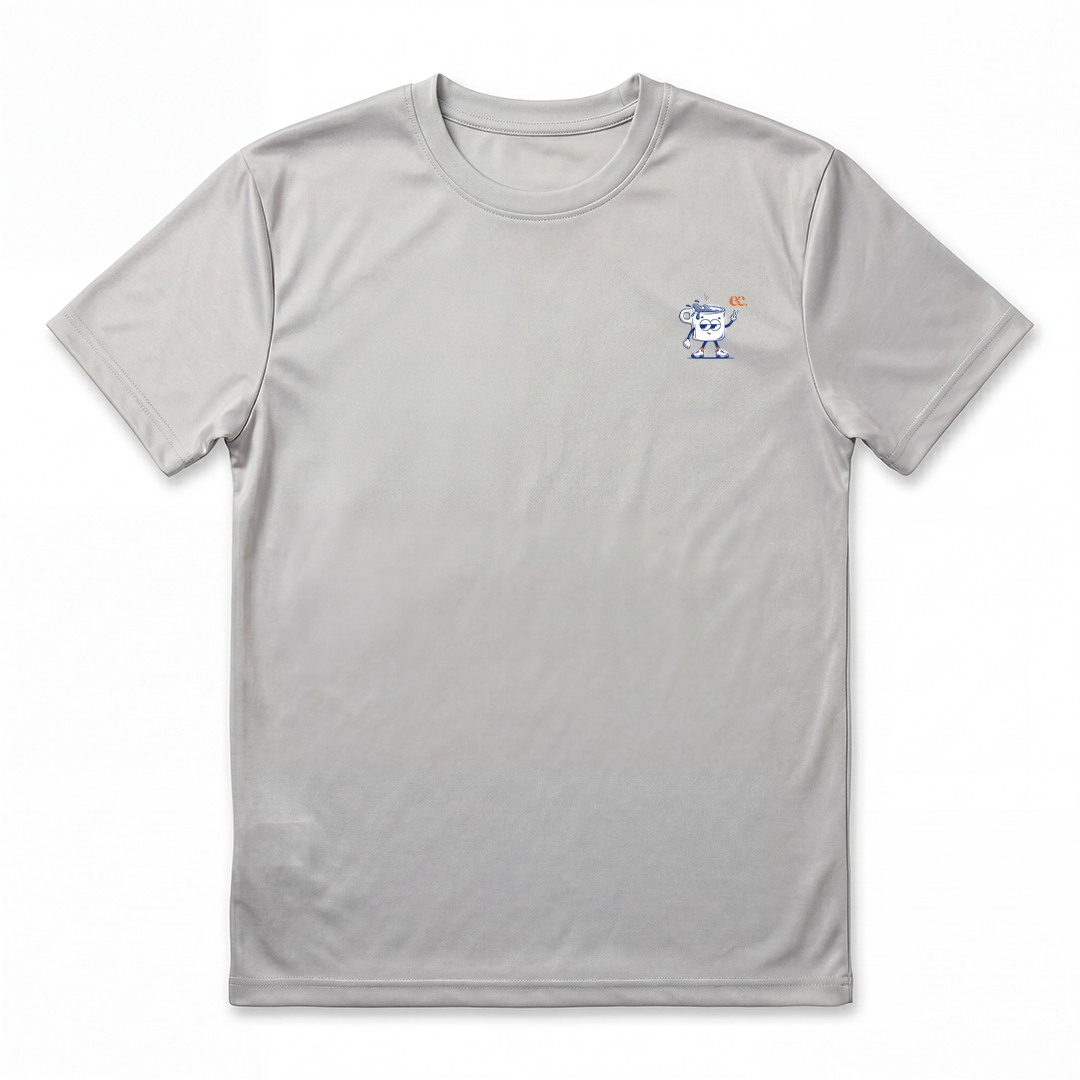 A Good Run Is Like A Cup Of Coffee Grey - T-Shirt