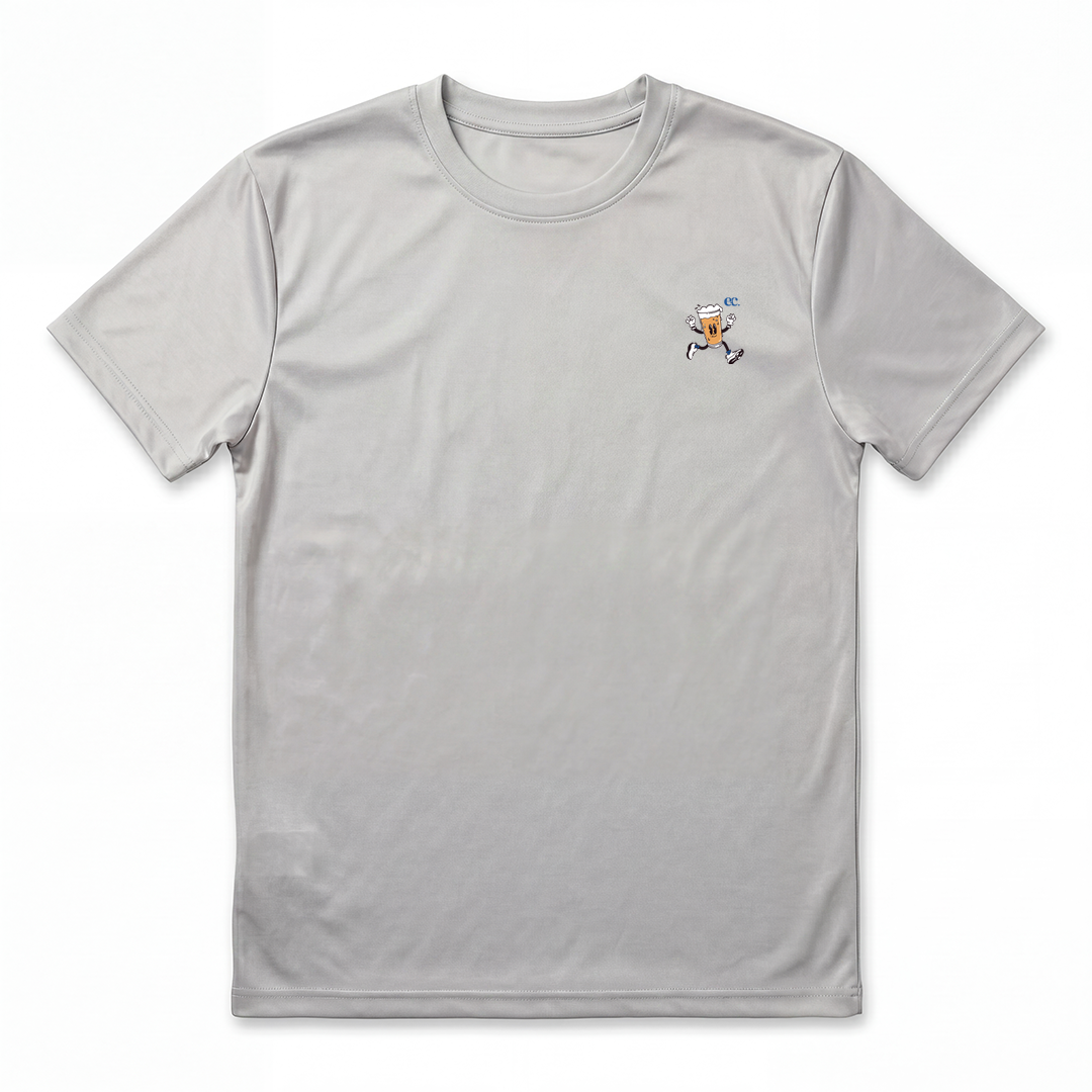Will Run For A Cold Beer Grey - T-Shirt