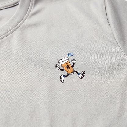 Will Run For A Cold Beer Grey - T-Shirt