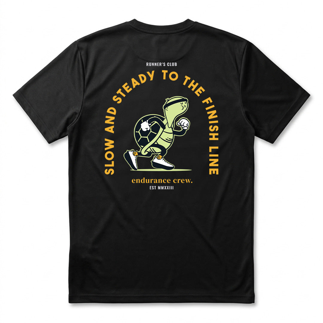 Slow And Steady To The Finish Line Black - T-Shirt