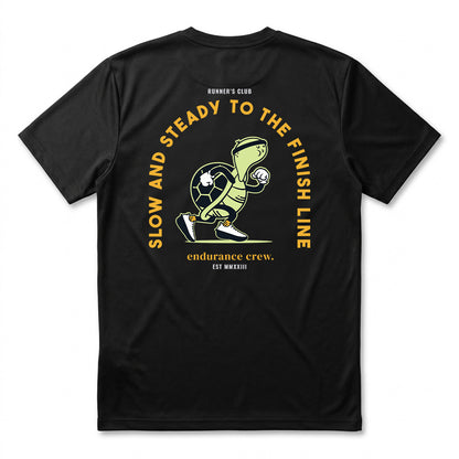Slow And Steady To The Finish Line Black - T-Shirt