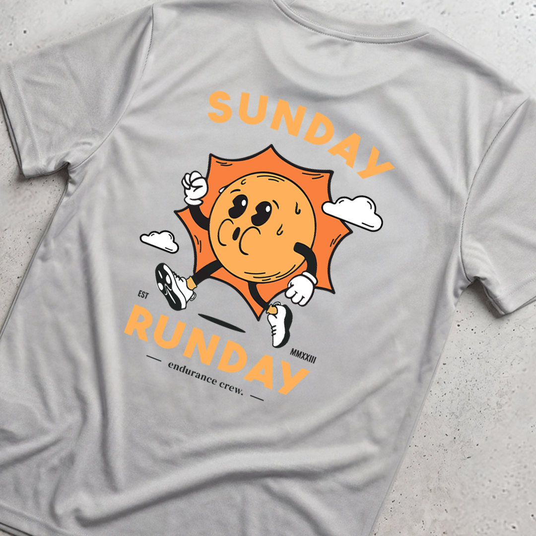 Sunday Runday Grey - T-Shirt