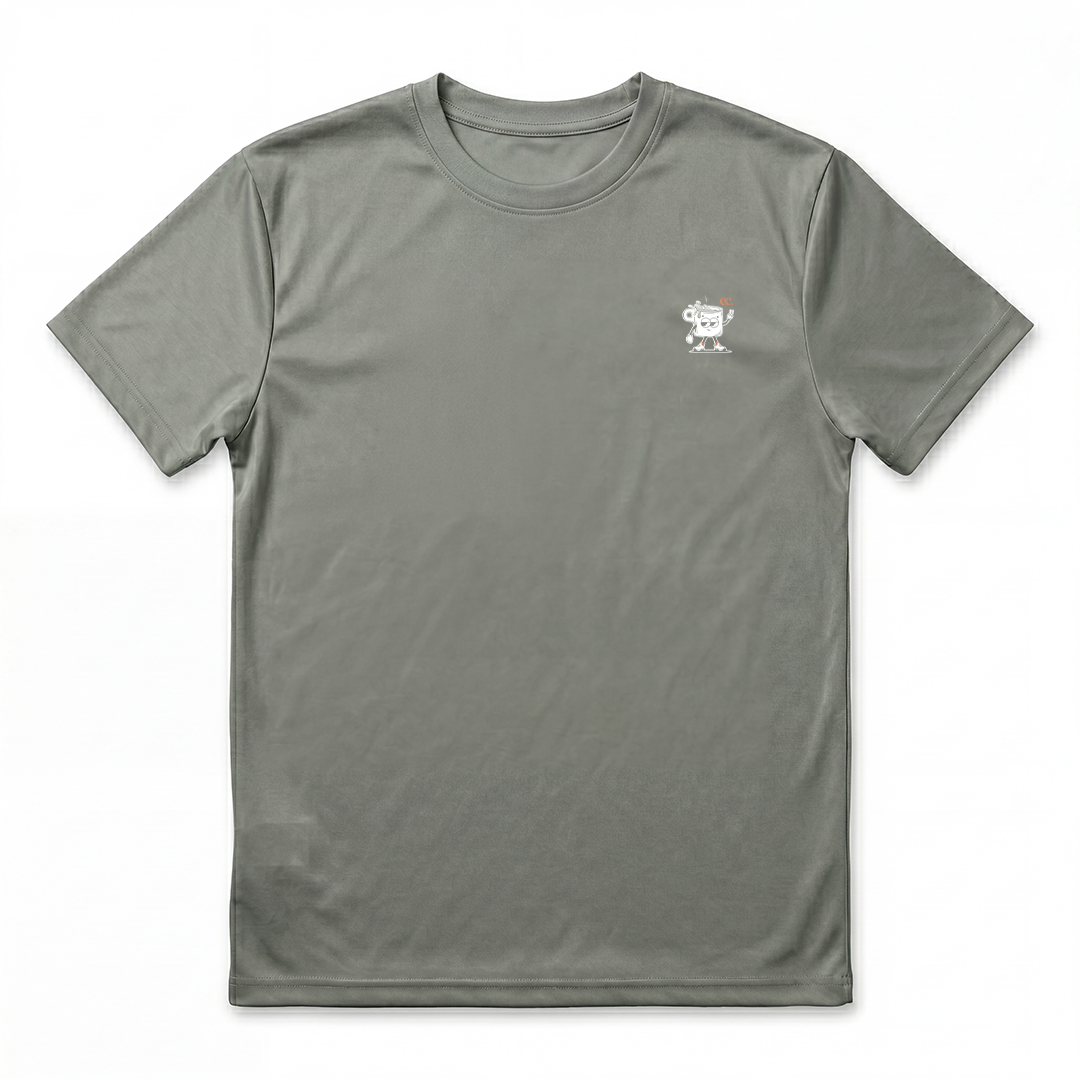 A Good Run Is Like A Cup Of Coffee Green - T-Shirt