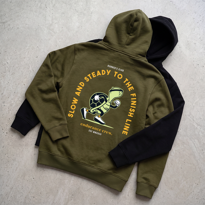 Slow And Steady To The Finish Line Green - Hoodie