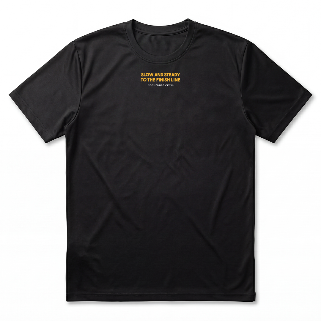 Slow And Steady To The Finish Line Black - T-Shirt