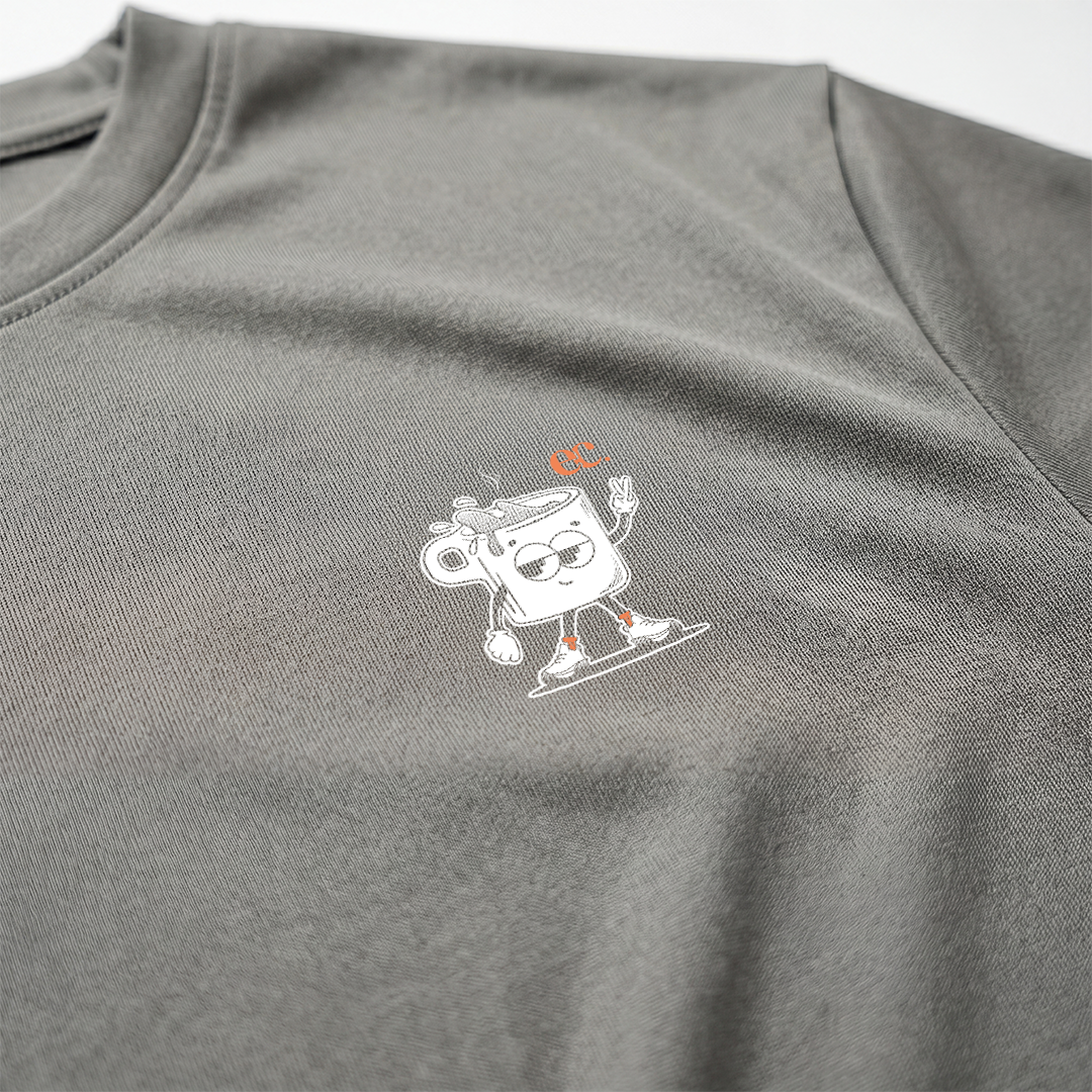 A Good Run Is Like A Cup Of Coffee Green - T-Shirt
