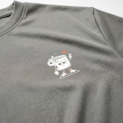 A Good Run Is Like A Cup Of Coffee Green - T-Shirt