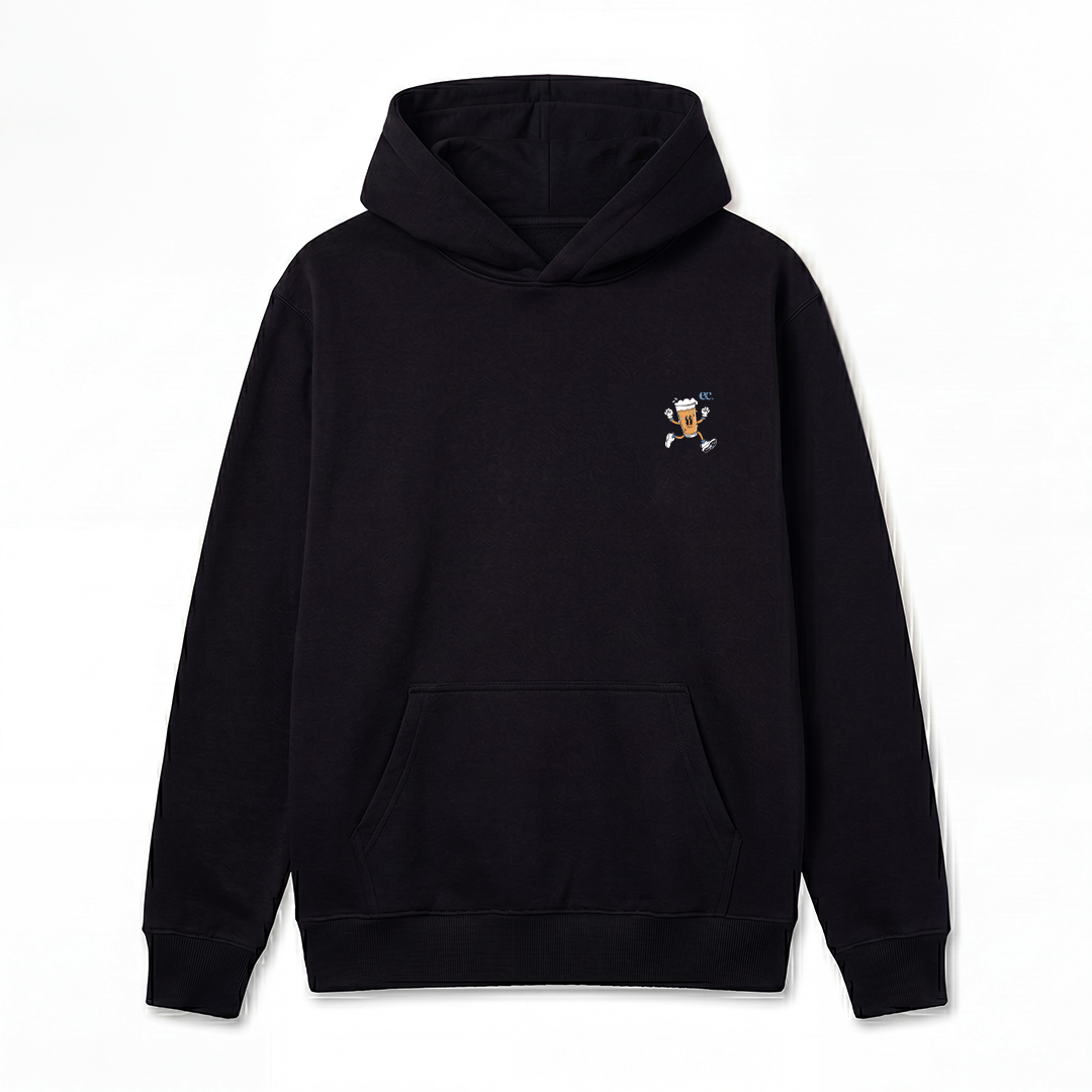 Will Run For A Cold Beer Black - Hoodie
