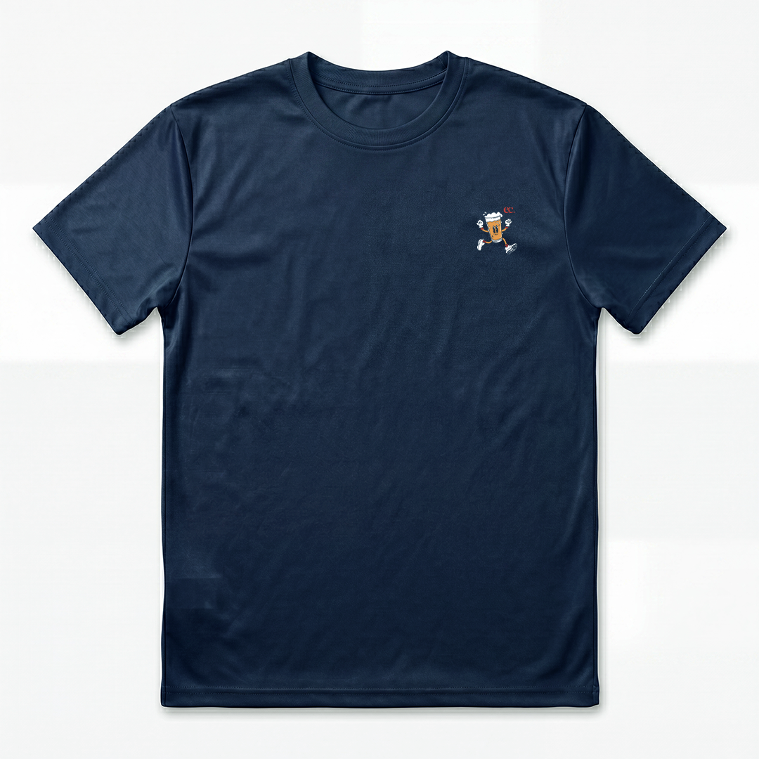 Will Run For A Cold Beer Blue - T-Shirt