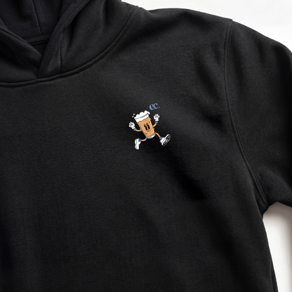 Will Run For A Cold Beer Black - Hoodie