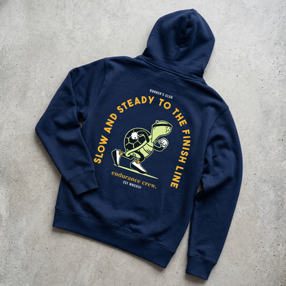 Slow And Steady To The Finish Line Blue - Hoodie