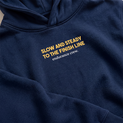 Slow And Steady To The Finish Line Blue - Hoodie