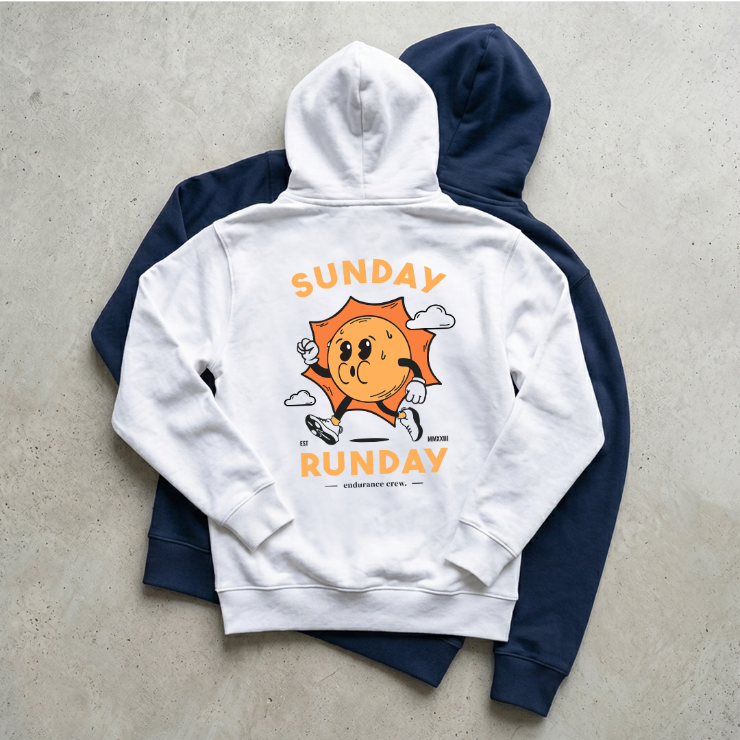 Sunday Runday White - Hoodie