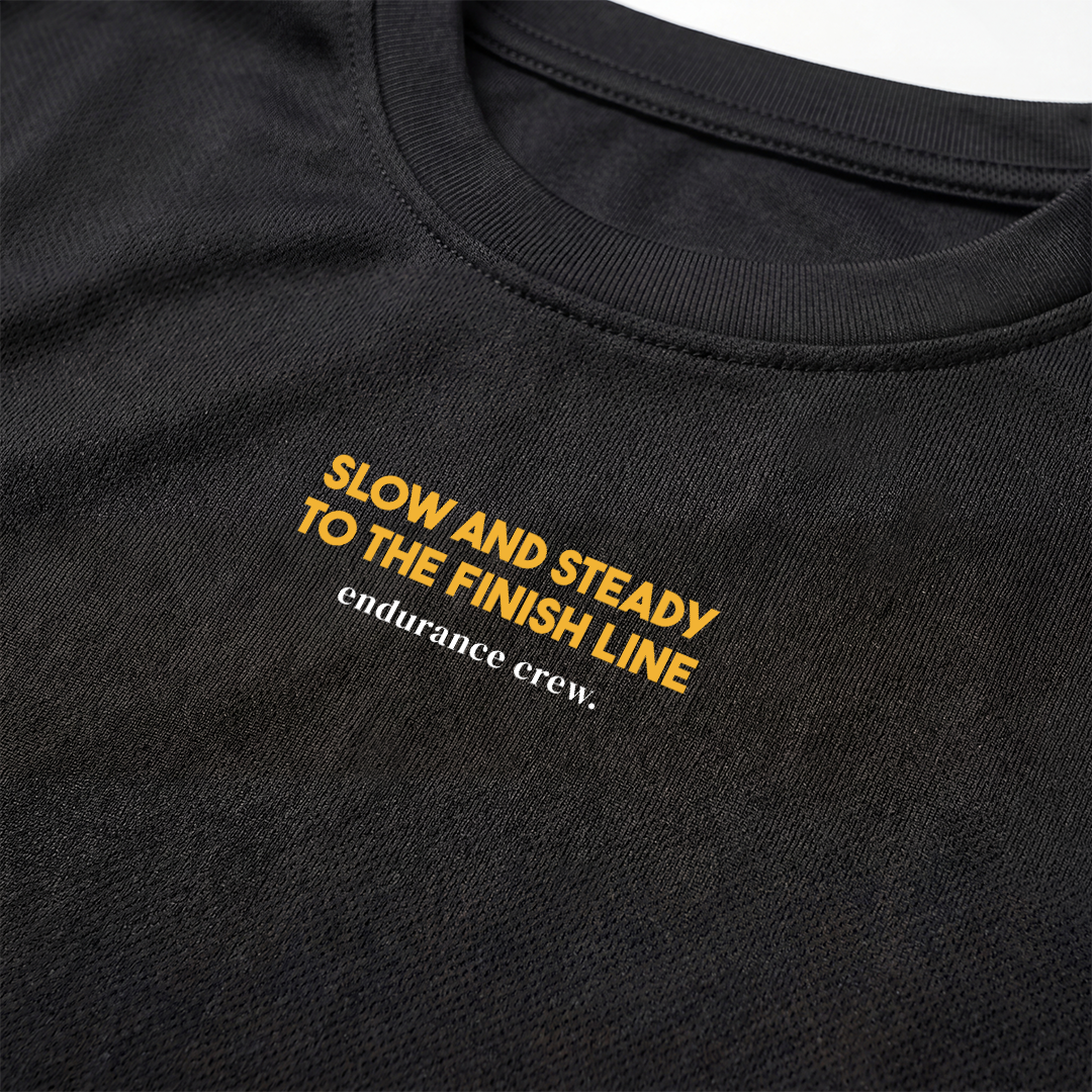 Slow And Steady To The Finish Line Black - T-Shirt