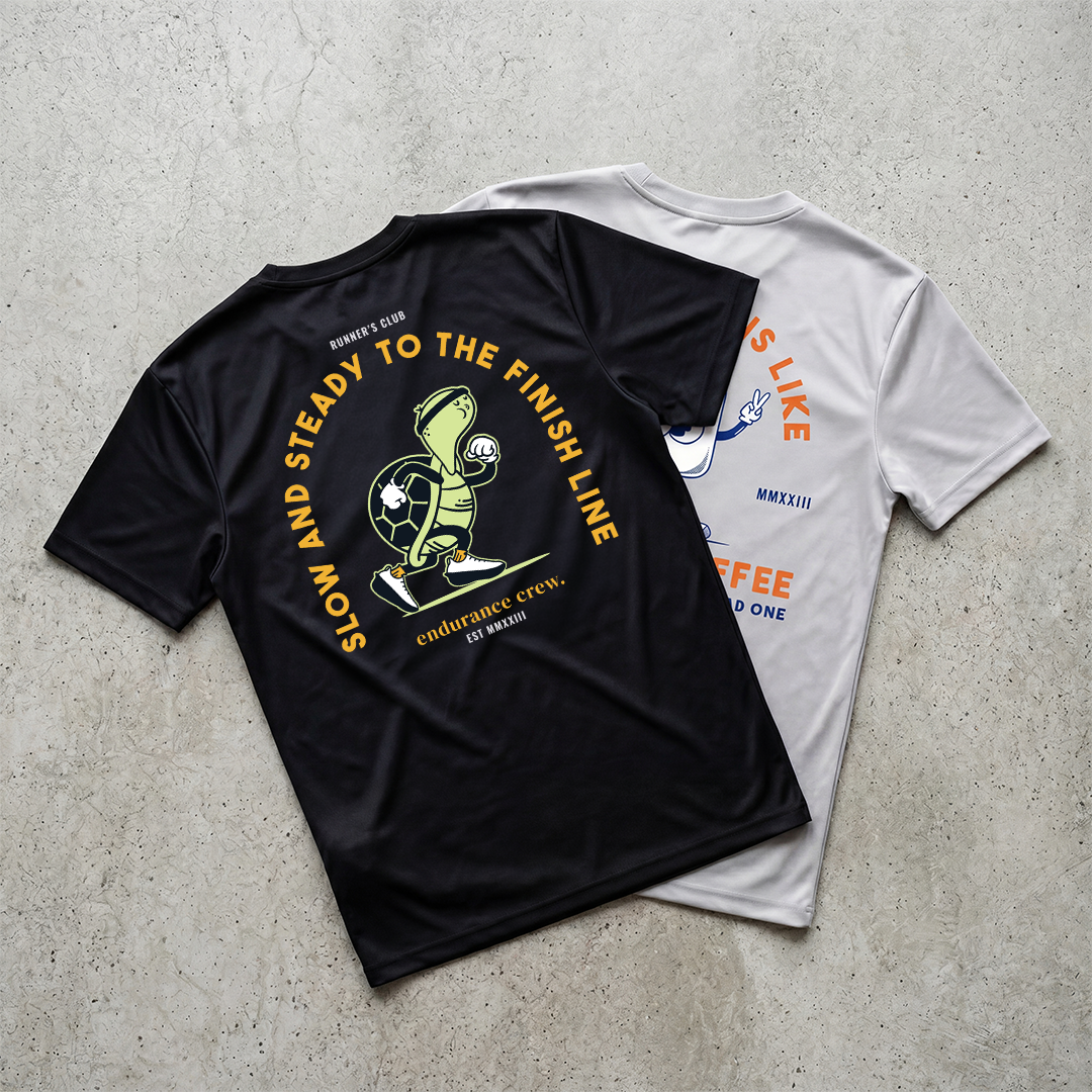 Slow And Steady To The Finish Line Black - T-Shirt