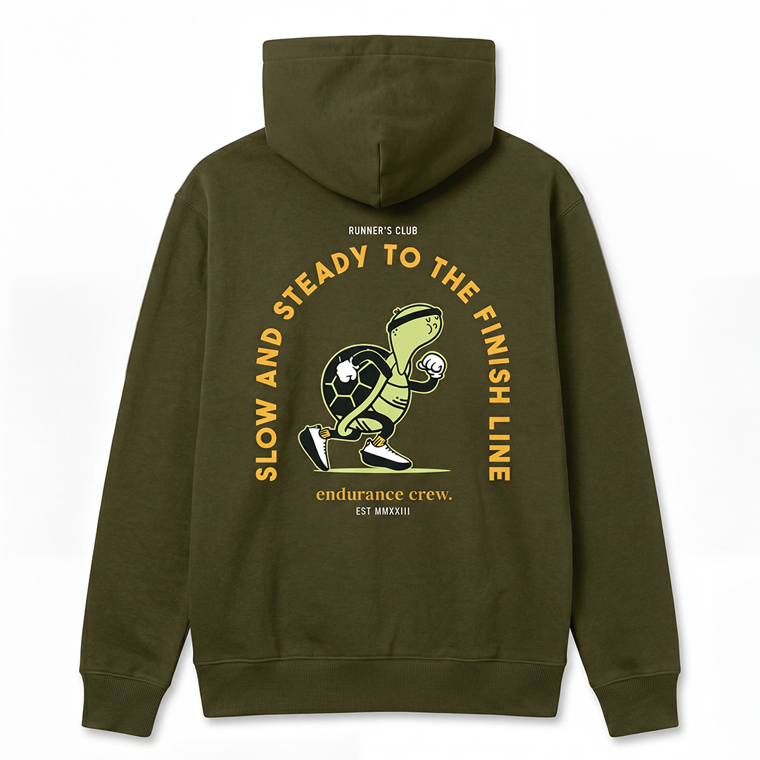 Slow And Steady To The Finish Line Green - Hoodie