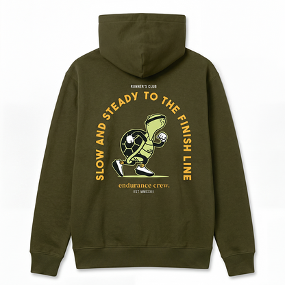 Slow And Steady To The Finish Line Green - Hoodie