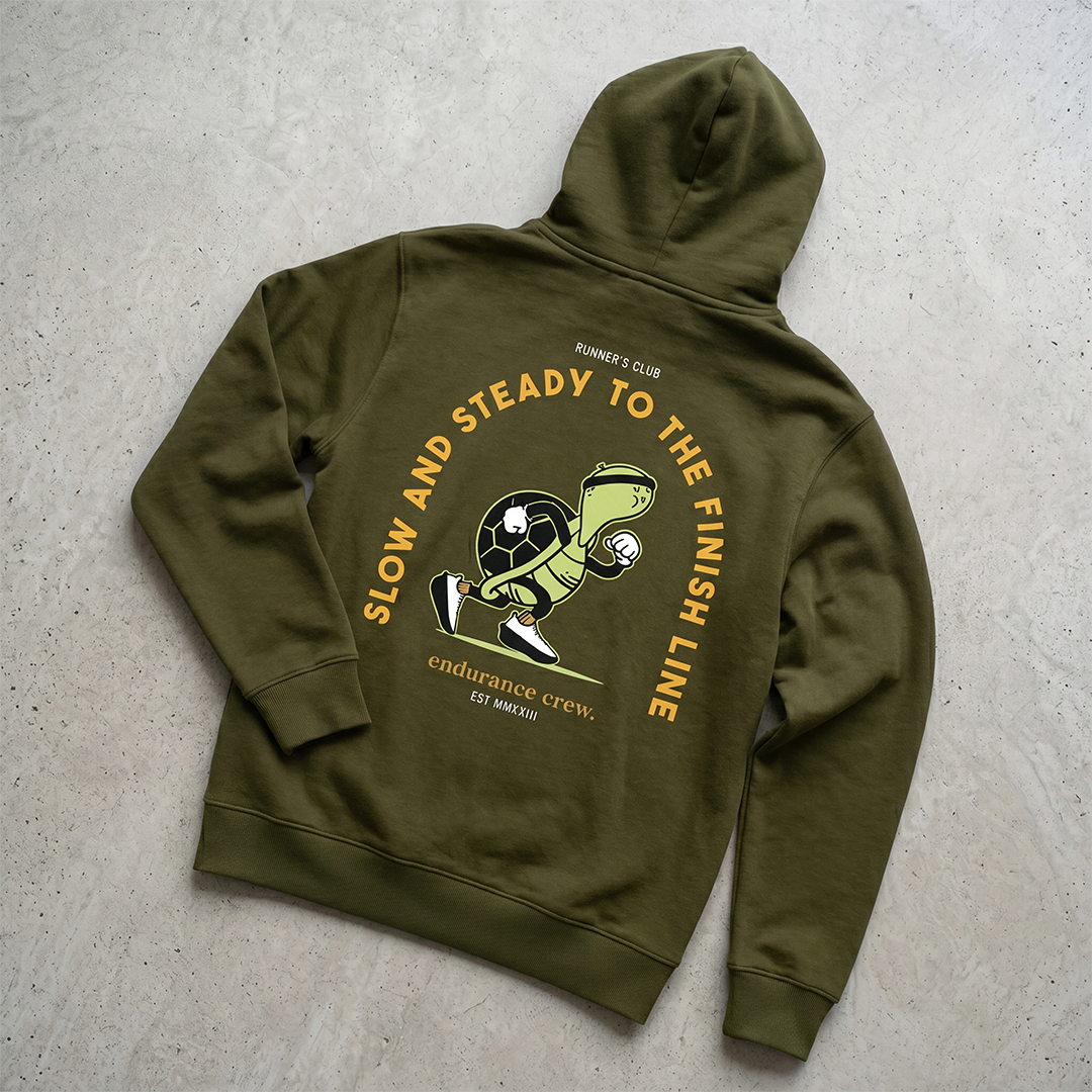 Slow And Steady To The Finish Line Green - Hoodie