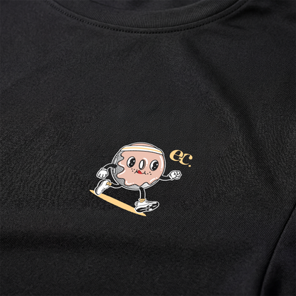 I Run Because Donuts Are Delicious Black - T-Shirt